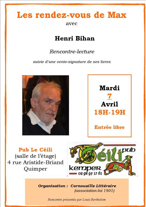 Rdv de Max, affiche avril 2026